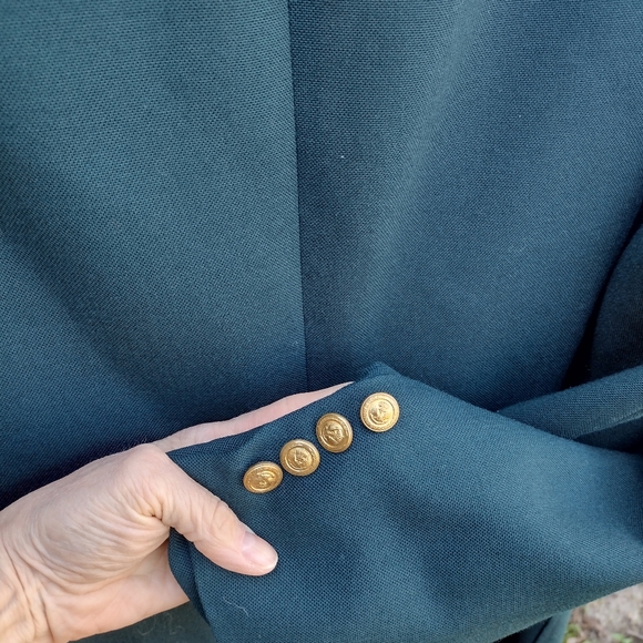 Men's Classic vintage Green Wool gabardine blazer 46 regular Lacrosse - Picture 14 of 14